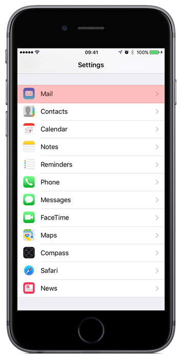 IPhone Email Setup IOS 10